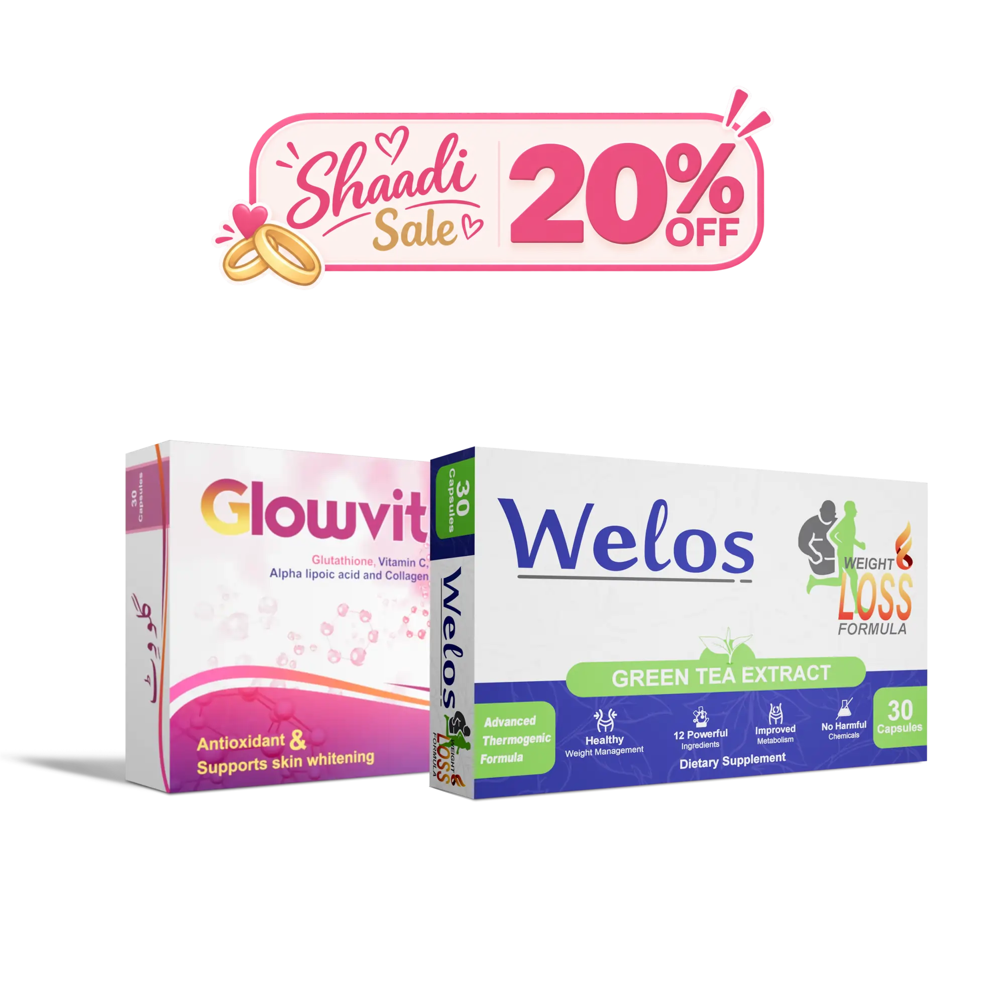Glowvit + Welos | Shaadi Special Combo